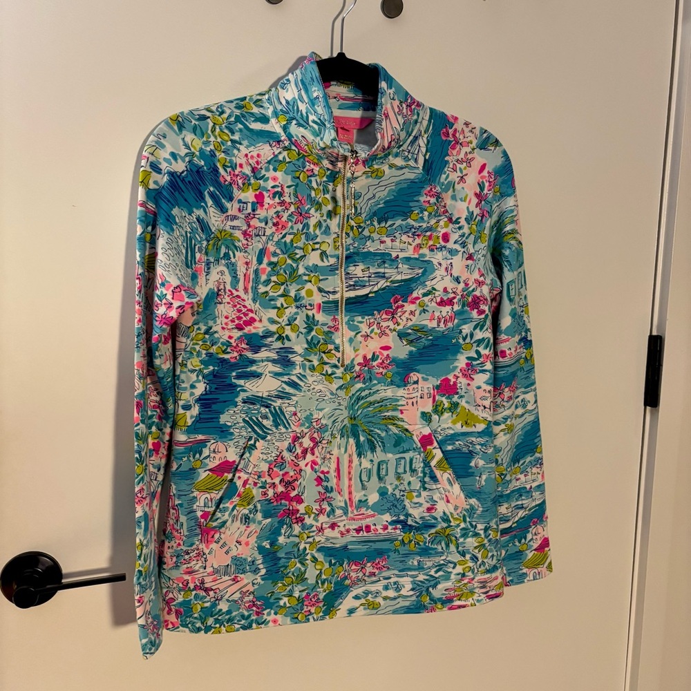 Lilly Pulitzer Skipper Popover “Postcards From Positano” XS | NWOT | UPF 50+